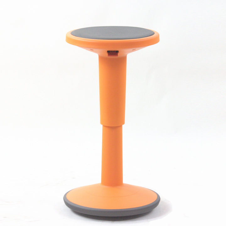 Tabouret de bar pivotant moderne minimaliste cylindrique en cuir PU, nylon et fibre de verre, sans dossier ni accoudoirs, pour salle à manger et cuisine 