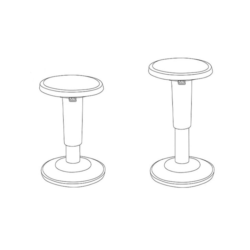 Tabouret de bar pivotant moderne minimaliste cylindrique en cuir PU, nylon et fibre de verre, sans dossier ni accoudoirs, pour salle à manger et cuisine 