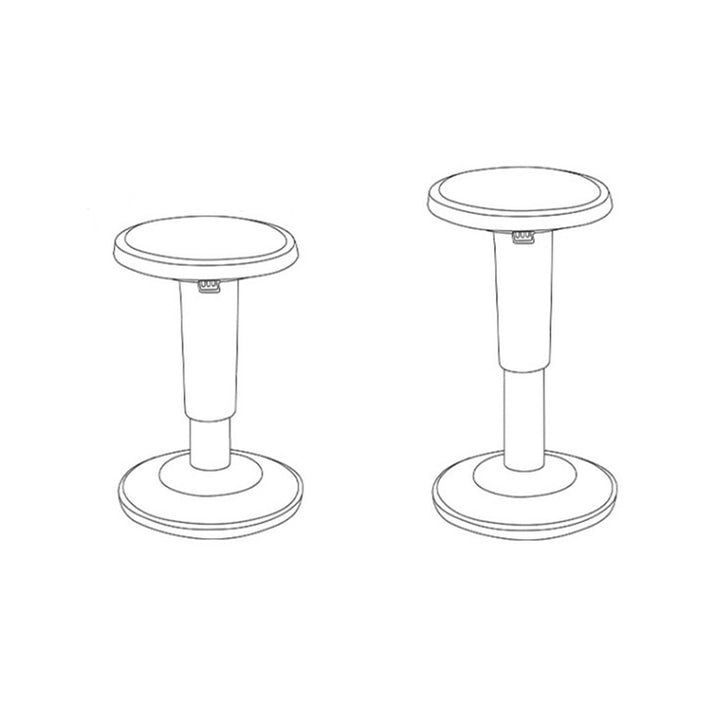 Tabouret de bar pivotant moderne minimaliste cylindrique en cuir PU, nylon et fibre de verre, sans dossier ni accoudoirs, pour salle à manger et cuisine 