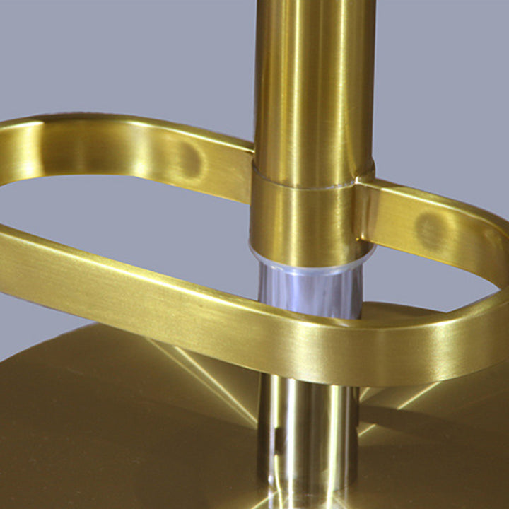 Contemporary Luxury Curved Rectangular Stainless Steel Velvet Bar Stool Backrest Armless For Dining Room &amp; Kitchen