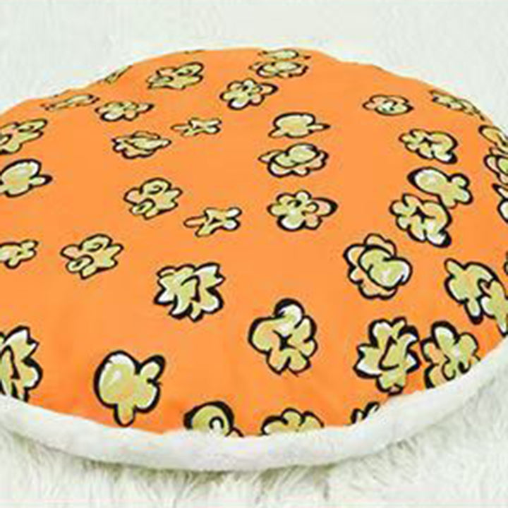 Seau à popcorn cylindrique créatif contemporain en velours cristal et velours arctique, lit pour animaux détachable, lit pour chat pour chambre à coucher 