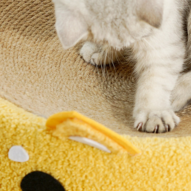 Lit rond contemporain créatif en peluche et velours avec corde pour chien Shiba Inu et chat pour chambre à coucher 