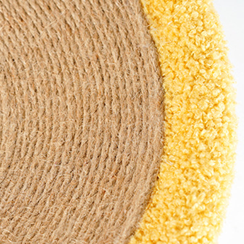 Lit rond contemporain créatif en peluche et velours avec corde pour chien Shiba Inu et chat pour chambre à coucher 
