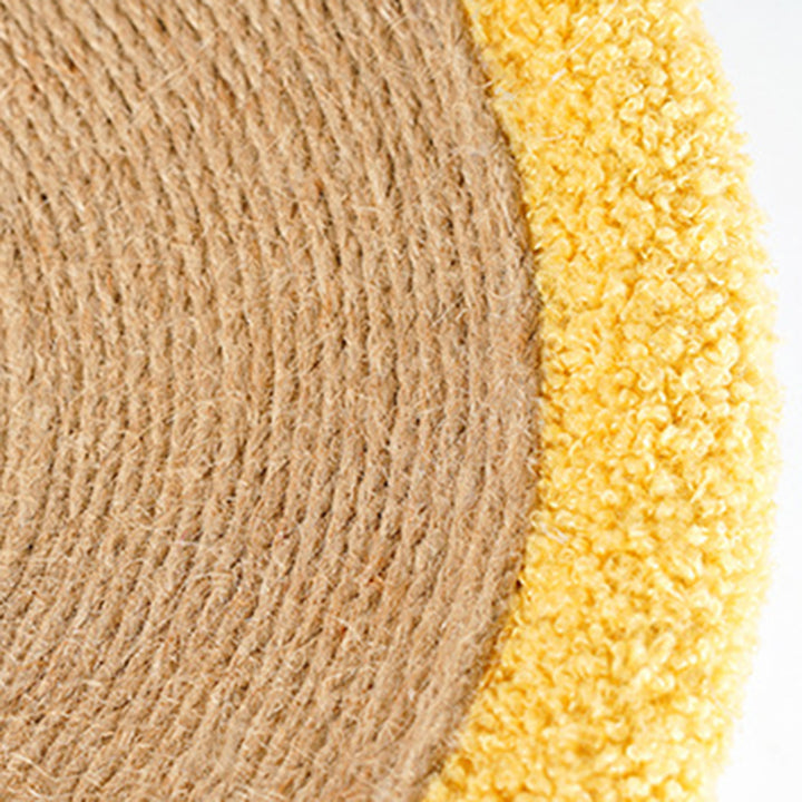 Lit rond contemporain créatif en peluche et velours avec corde pour chien Shiba Inu et chat pour chambre à coucher 