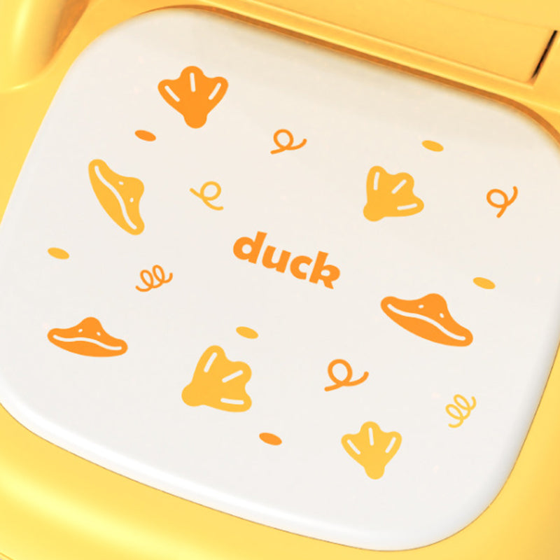 Zeitgenössischer kreativer runder Entenförmiger PP TPE PU Leder PVC höhenverstellbarer Kinder-Esszimmerstuhl Rückenlehne ohne Armlehnen für Esszimmer &amp; Küche 