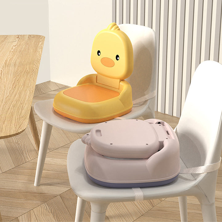 Zeitgenössischer kreativer runder Entenförmiger PP TPE PU Leder PVC höhenverstellbarer Kinder-Esszimmerstuhl Rückenlehne ohne Armlehnen für Esszimmer &amp; Küche 