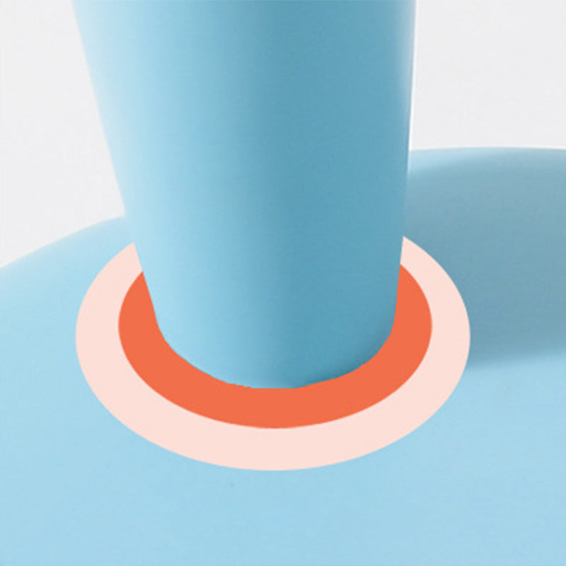 Tabouret bas cylindrique minimaliste moderne en PP pour enfant, sans dossier ni accoudoirs, pour salon 