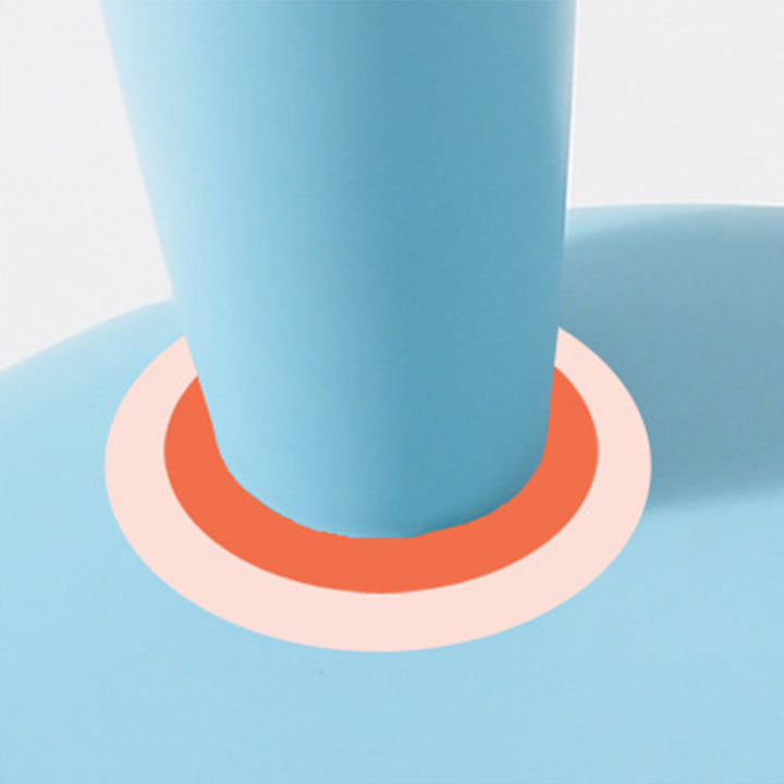 Tabouret bas cylindrique minimaliste moderne en PP pour enfant, sans dossier ni accoudoirs, pour salon 