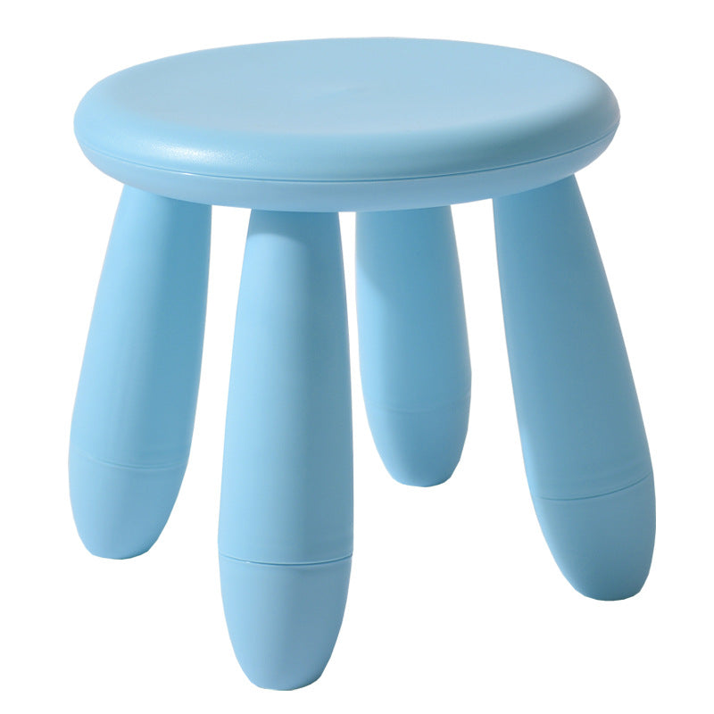 Tabouret bas cylindrique minimaliste moderne en PP pour enfant, sans dossier ni accoudoirs, pour salon 
