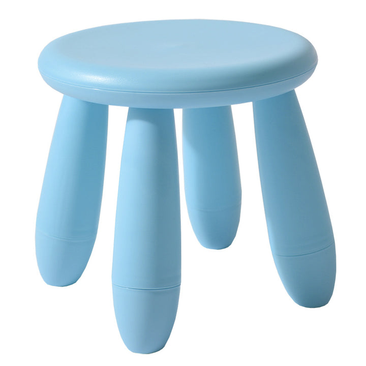 Tabouret bas cylindrique minimaliste moderne en PP pour enfant, sans dossier ni accoudoirs, pour salon 