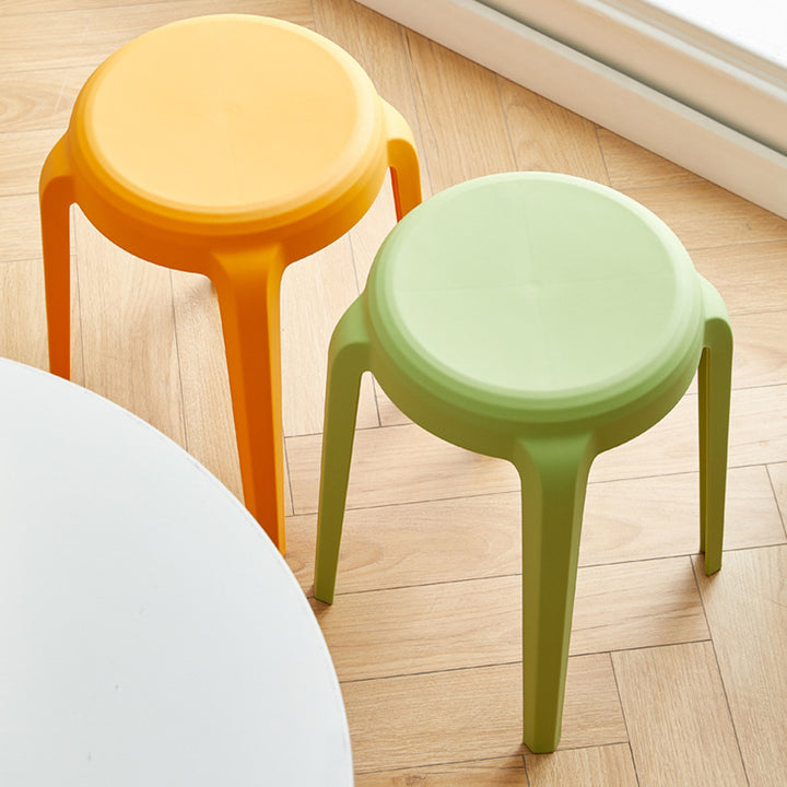 Moderne minimalistische zylindrische LHFPP Esszimmerstuhl ohne Rückenlehne und Armlehnen für Esszimmer &amp; Küche 
