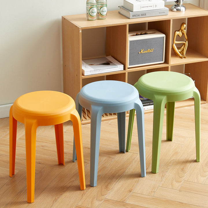 Moderne minimalistische zylindrische LHFPP Esszimmerstuhl ohne Rückenlehne und Armlehnen für Esszimmer &amp; Küche 