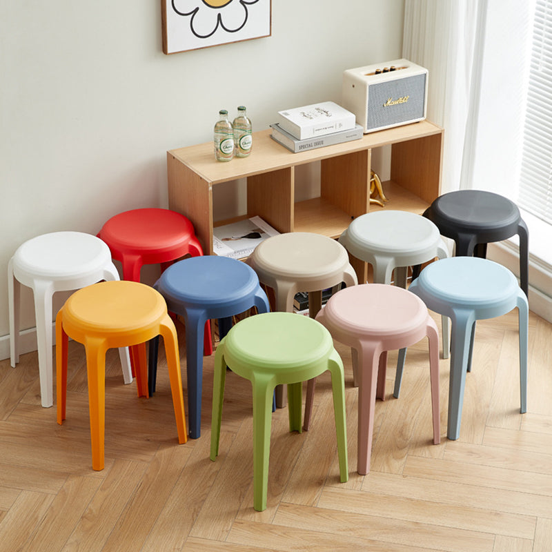 Moderne minimalistische zylindrische LHFPP Esszimmerstuhl ohne Rückenlehne und Armlehnen für Esszimmer &amp; Küche 