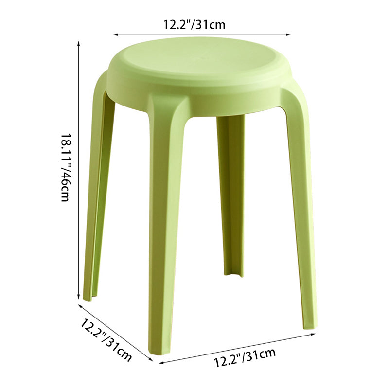 Moderne minimalistische zylindrische LHFPP Esszimmerstuhl ohne Rückenlehne und Armlehnen für Esszimmer &amp; Küche 