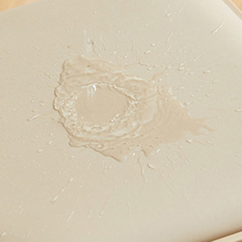 Chaise de salle à manger empilable rectangulaire moderne minimaliste en cuir PU et PP, sans dossier ni accoudoirs, pour salle à manger et cuisine 