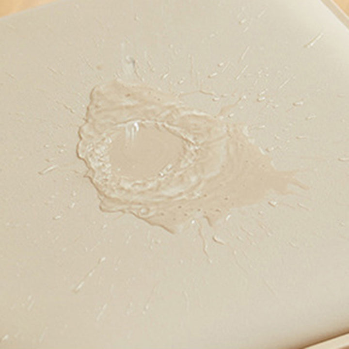 Chaise de salle à manger empilable rectangulaire moderne minimaliste en cuir PU et PP, sans dossier ni accoudoirs, pour salle à manger et cuisine 