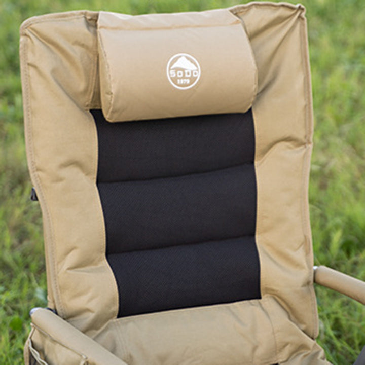 Moderna Minimalista Rectangular de Acero Tela de Oxford Silla de Camping Plegable con Respaldo y Reposabrazos Para Jardín 