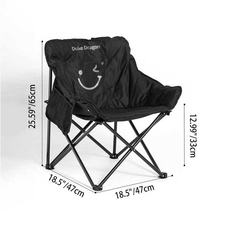 Chaise de camping pliante sans accoudoirs avec dossier, en acier au carbone, tissu Oxford, rectangulaire, minimaliste moderne, pour jardin 