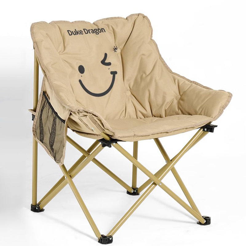 Chaise de camping pliante sans accoudoirs avec dossier, en acier au carbone, tissu Oxford, rectangulaire, minimaliste moderne, pour jardin 