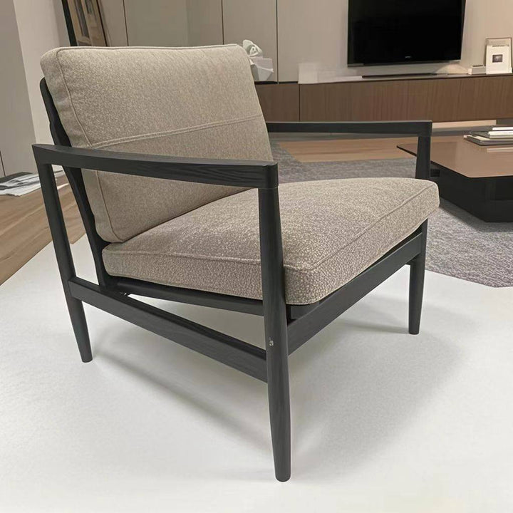 Tradicional Vintage Rectangular Imitación de Cuero Aceitado Terciopelo Silla de Acento de Madera de Caucho Respaldo Reposabrazos Para Sala de Estar 