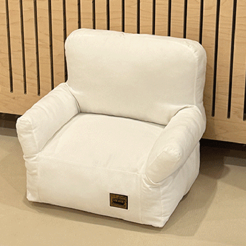 Cama rectangular minimalista moderna para gato de tela con algodón PP, sillón decorativo para mascotas con respaldo y reposabrazos para sala de estar 