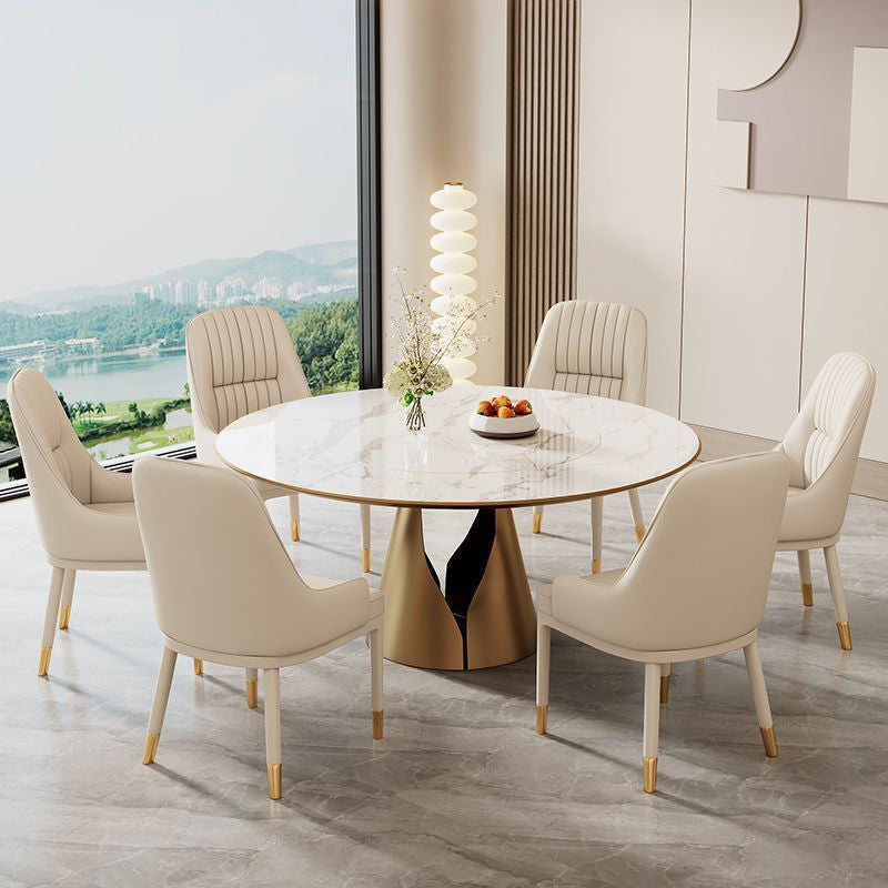 Chaise de salle à manger contemporaine de luxe rectangulaire courbée en silicone, cuir, bois de frêne et acier au carbone, sans accoudoirs, pour salle à manger et cuisine 