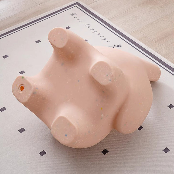 Diseño de elefante contemporáneo creativo curvado Silla de comedor para niños PE Respaldo con reposabrazos para comedor y cocina 
