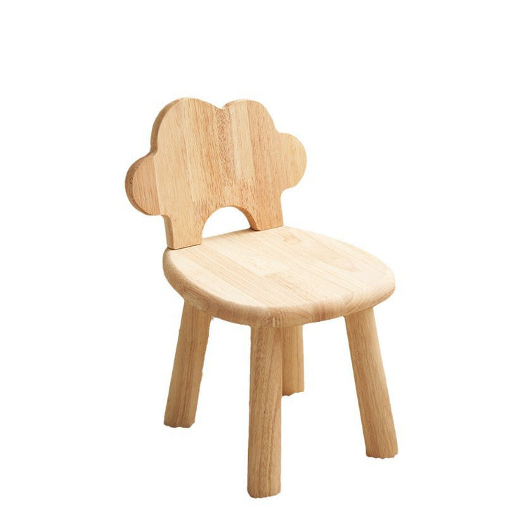 Contemporary Creative Cylindrical Cloud-Shaped Kids Rubberwood Multi-layer Plywood Low Stool Backrest Armless For Living Room