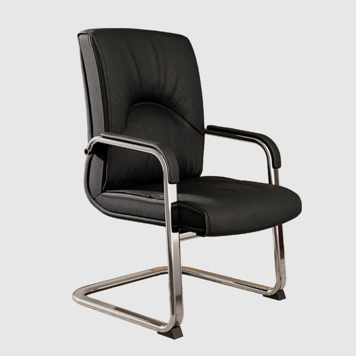 Modern Minimalist Rectangular Bow-Shaped Mesh Fabric Microfiber Leather Solid Wood PP Steel Desk Chair Backrest Armrest For Home Office