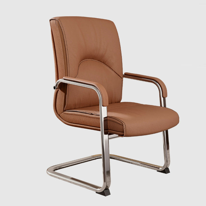 Modern Minimalist Rectangular Bow-Shaped Mesh Fabric Microfiber Leather Solid Wood PP Steel Desk Chair Backrest Armrest For Home Office