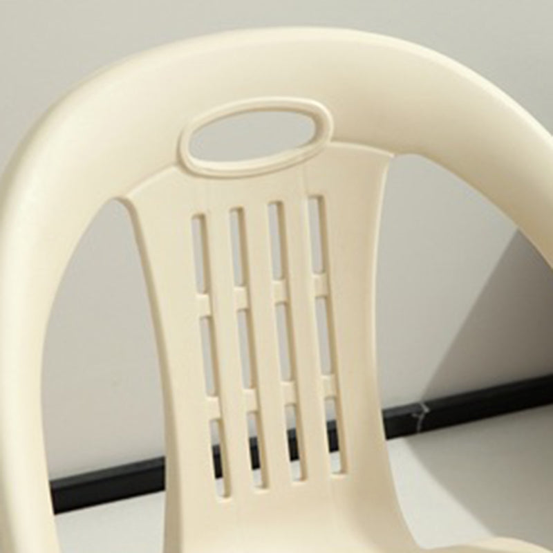 Tabouret bas empilable pour enfants en PP, moderne, minimaliste et courbé, sans dossier ni accoudoirs, pour salon 