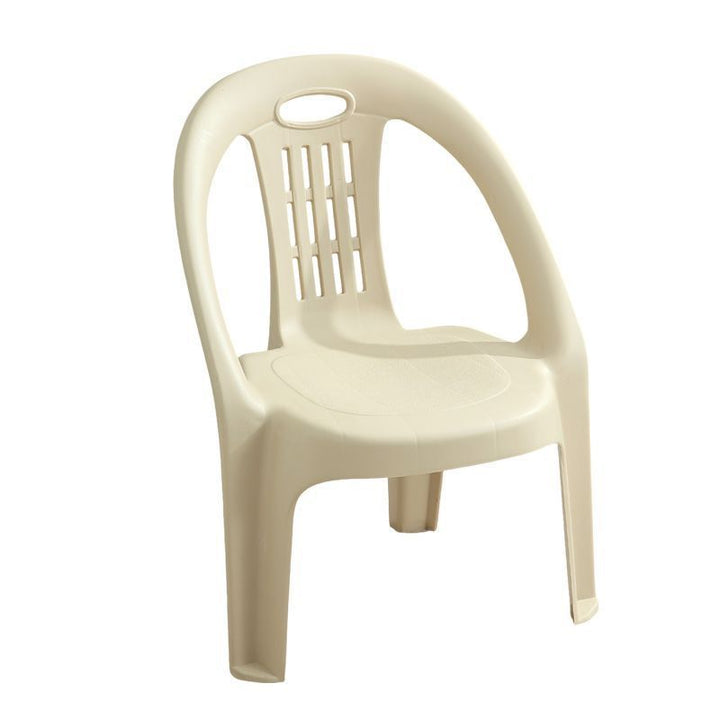 Tabouret bas empilable pour enfants en PP, moderne, minimaliste et courbé, sans dossier ni accoudoirs, pour salon 