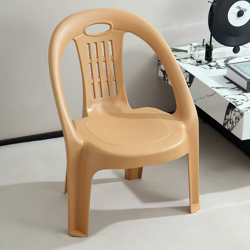Tabouret bas empilable pour enfants en PP, moderne, minimaliste et courbé, sans dossier ni accoudoirs, pour salon 