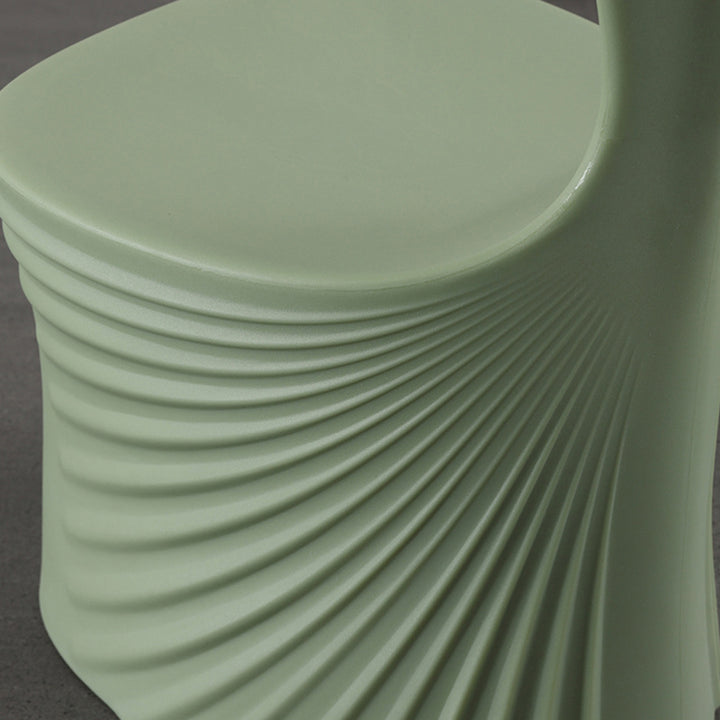 Diseño de Concha de Ola Creativa Contemporánea Silla de Comedor para Niños PE Respaldo Sin Brazos Para Comedor y Cocina 