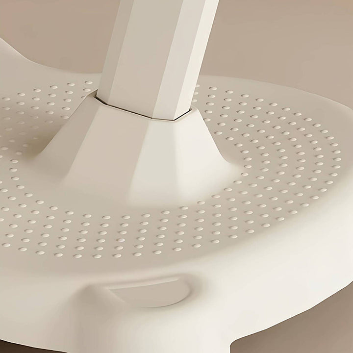 Ensemble bureau et chaise pour enfants au design minimaliste moderne, rectangulaire, en tissu mesh, PP et fer, intégré, hauteur réglable, avec dossier, pour la maison et le bureau 