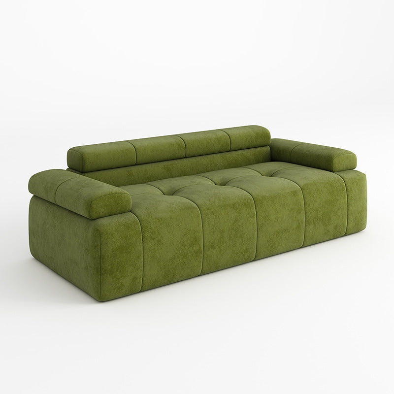 Contemporary Scandinavian High-Resilience Foam Velvet Compressed