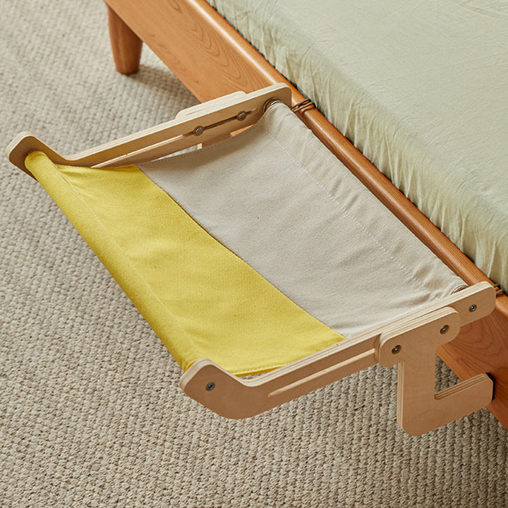 Modern Minimalist Rectangular Multi-Layer Plywood Cotton Linen Stainless Steel Hanging Cat Bed 2-Leg For Bedroom