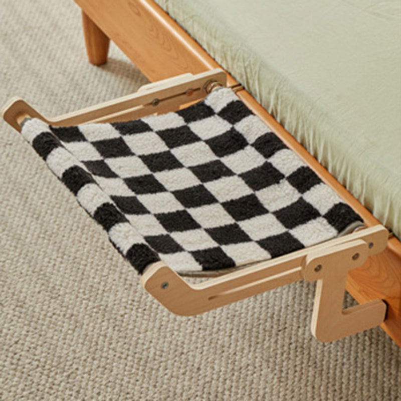 Modern Minimalist Rectangular Multi-Layer Plywood Cotton Linen Stainless Steel Hanging Cat Bed 2-Leg For Bedroom