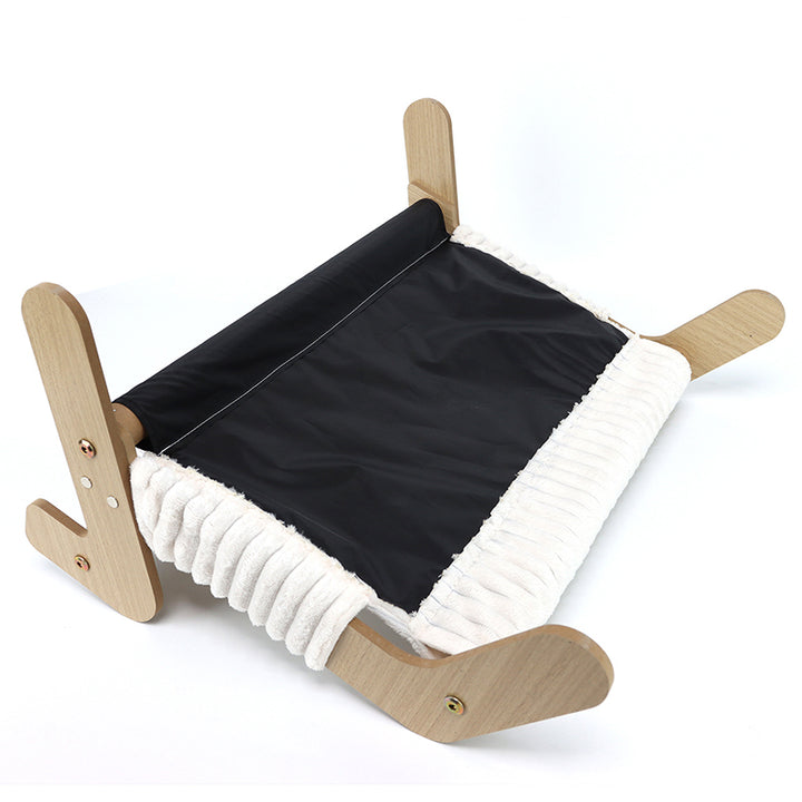 Modern Minimalist Rectangular High Density Fiberboard Velvet Cat Bed Backrest Armrest For Bedroom