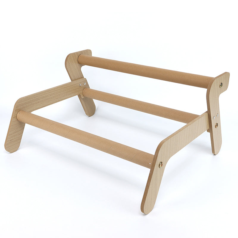 Modern Minimalist Rectangular High Density Fiberboard Velvet Cat Bed Backrest Armrest For Bedroom