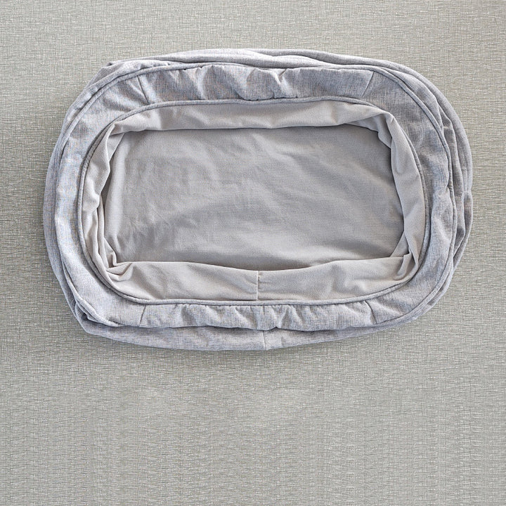 Modern Minimalist Oval Cylindrical Velvet Cotton-Linen Anti-Slip Dotted Fabric Cat Bed &amp; Dog Bed For Bedroom