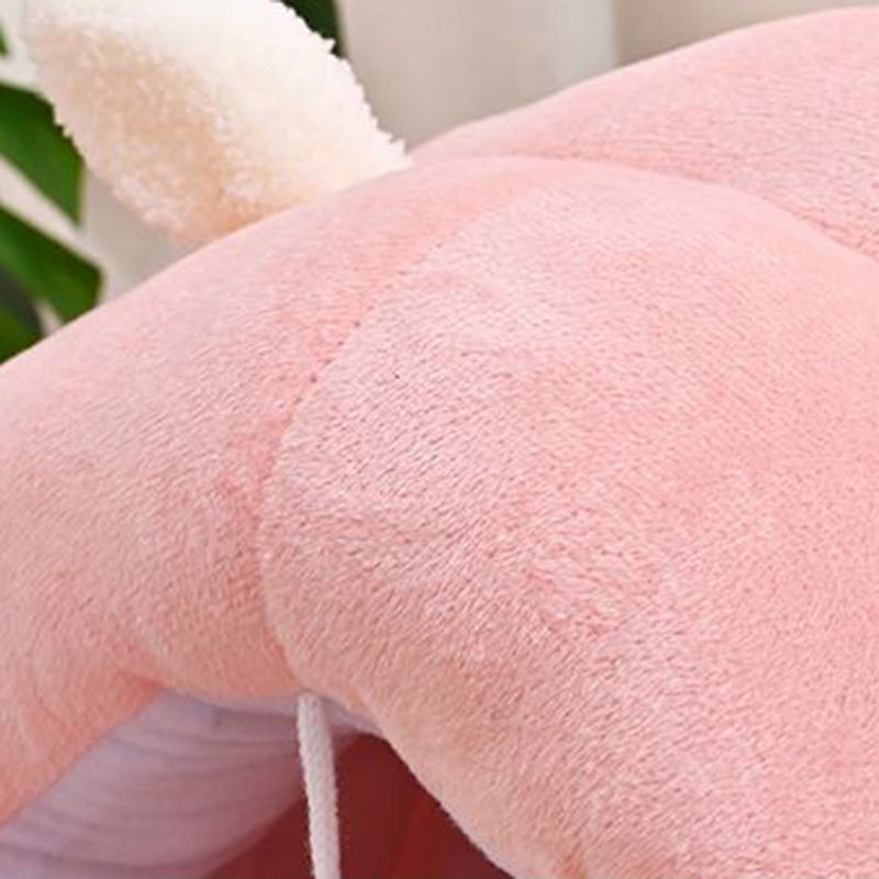 Modern Minimalist Cylindrical Caterpillar Design Velvet Anti-Slip Dotted Fabric Cat Bed Dog Bed With Toy Ball For Bedroom