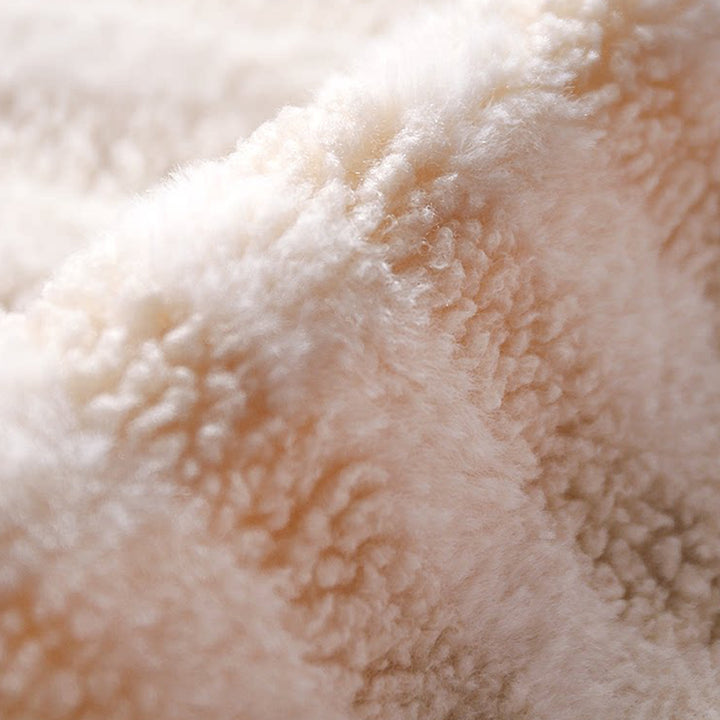 Diseño de oso redondo creativo contemporáneo de felpa de oso de peluche antideslizante con puntos de tela Oxford cama de gato para dormitorio 