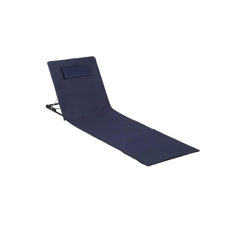 Modern Minimalist Rectangular Oxford Fabric Steel Tube ABS Outdoor Folding Beach Chair Recliner Backrest For Outdoor