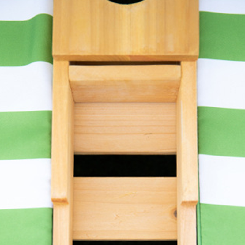 Contemporain créatif rectangulaire pour enfants, tissu en polyester, bois massif, dossier inclinable pour extérieur 