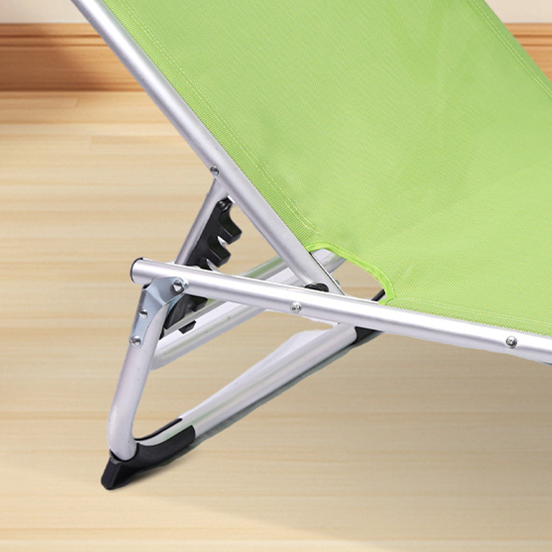 Moderner minimalistischer rechteckiger Oxford-Stoff-Strandstuhl mit Aluminiumrohr, klappbarer Liege, Rückenlehne für den Außenbereich 
