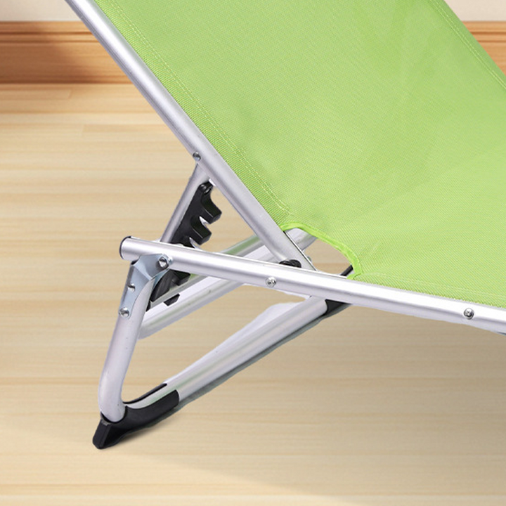 Moderner minimalistischer rechteckiger Oxford-Stoff-Strandstuhl mit Aluminiumrohr, klappbarer Liege, Rückenlehne für den Außenbereich 