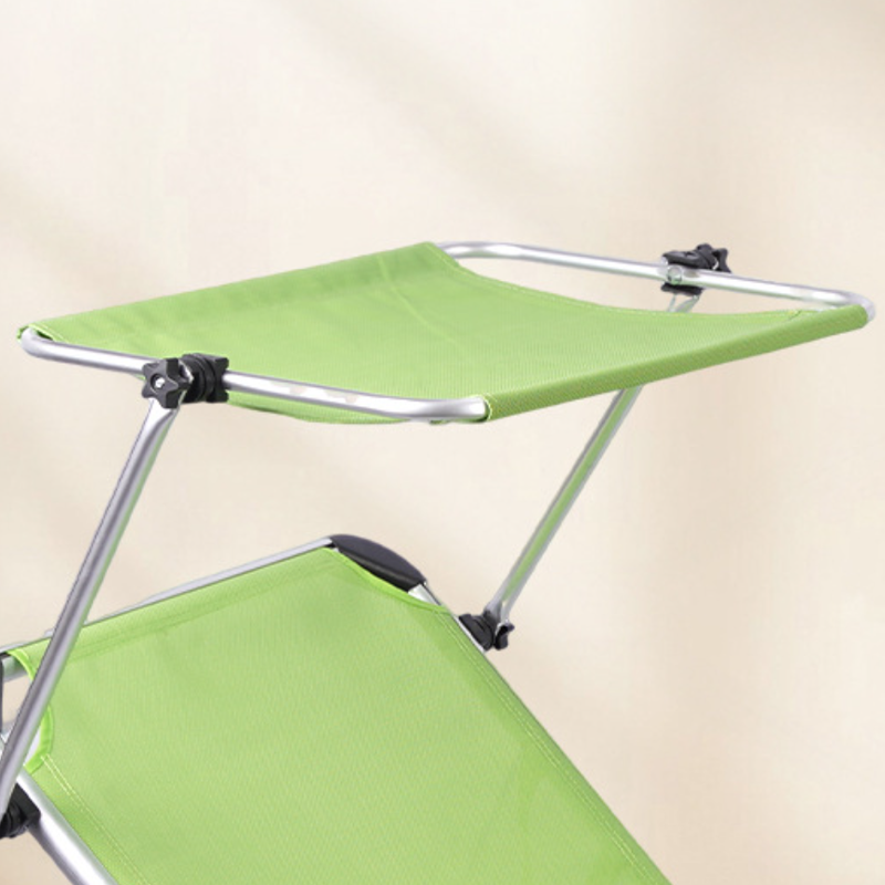 Moderner minimalistischer rechteckiger Oxford-Stoff-Strandstuhl mit Aluminiumrohr, klappbarer Liege, Rückenlehne für den Außenbereich 