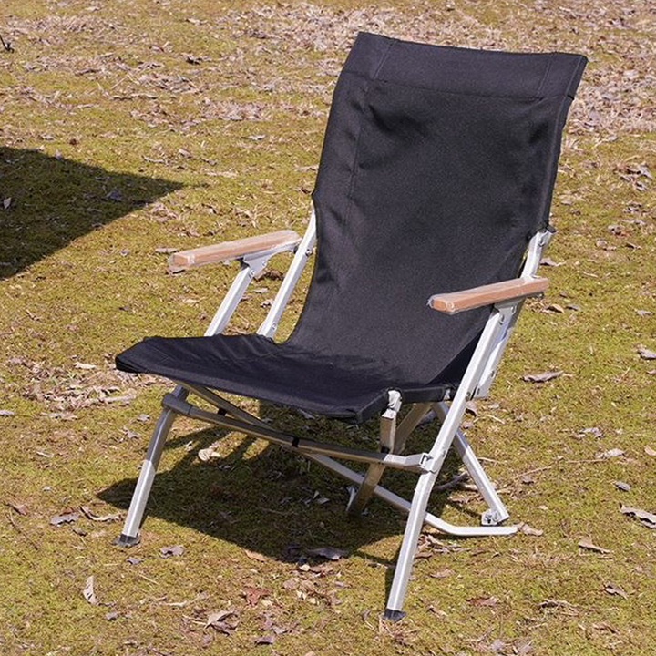 Chaise de camping extérieure moderne minimaliste rectangulaire en tissu Oxford, alliage d&