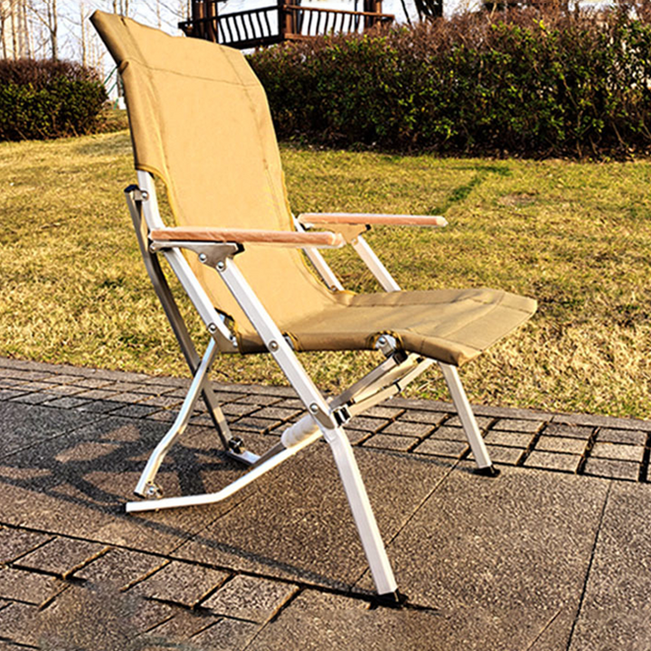 Chaise de camping extérieure moderne minimaliste rectangulaire en tissu Oxford, alliage d&